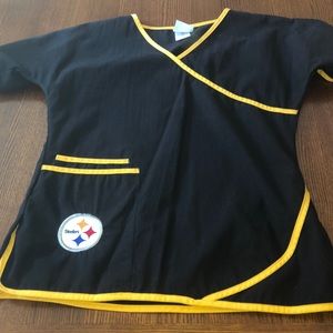 Steeler Scrub Top